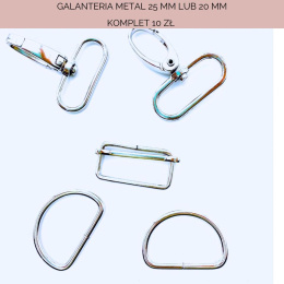 PAKIET GALANTERIA METALOWA 20 MM